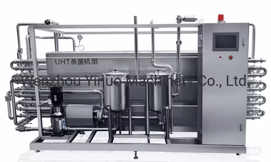 Automatic Complete Small Scale 5000 L/H Dairy Machinery Uht Milk Processing Packaging Plant Production Line